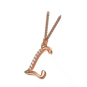 Pendentif en or et diamant de luxe pour femmes, bijoux fins et légers pour fête, anniversaire de mariage, cadeau L avec un design élégant - Product Image 1