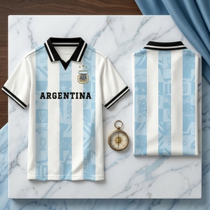 เสื้อโปโลฟุตบอลวินเทจ น้ำหนักเบา สำหรับแฟนบอล - Product Image 5