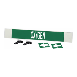 เครื่องหมายท่อแบบยืดหยุ่น Brady OXYGEN ประสิทธิภาพสูง สำหรับท่อในห้องปฏิบัติการอุตสาหกรรมและโรงพยาบาล - Product Image 1