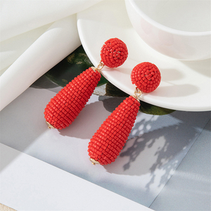 Pendientes de Moda para Mujer, Joyería Artesanal, Pendientes Boho con Cuentas, Pendientes Largos con Forma de Gota de Agua, Venta al por Mayor por MD HANDICRAFTS - Product Image 5