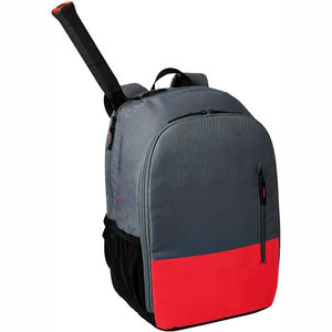 Professional Tennis <b>Racket</b> Backpack with Single Racquet Compartment Durable Gray and Red Sports Bag for Adults - Product Image 3