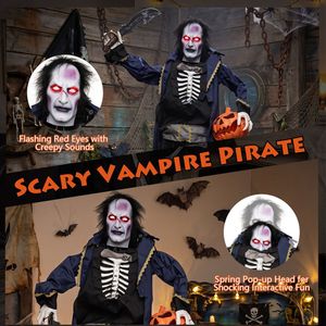 Decorazione Animata di Halloween: Vampiro Pirata di 1,8 Metri con Testa Pop-up - Product Image 6