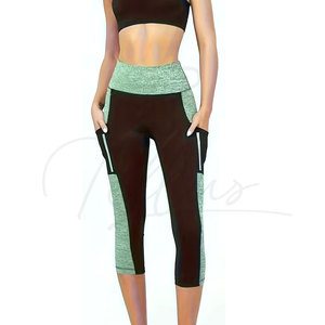 Professional Manufacturer High Quality Slim Fit Women Capri <b>Leggings</b> Solid Plus Size Tummy Control Breathable Elastic Waist 2026 - Product Image 2