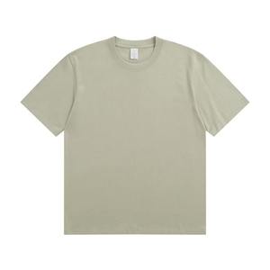 เสื้อยืดสตรีทแวร์แบบถักเนื้อหนา 280 กรัม ผ้าฝ้าย 100% ทรงโอเวอร์ไซส์ ยูนิเซ็กซ์ สีพื้น ย้อมสีเรียบๆ รับผลิตตามสั่งขายส่งแบบ OEM - Product Image 2