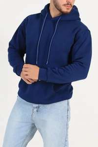 Sudaderas con Capucha Pinco Sports para Hombre, 100% Algodón, con Cierre, Forro Polar, Manga Larga, Diseño Simple, Estilo Urbano, Personalizables, Venta al Por Mayor - Product Image 3