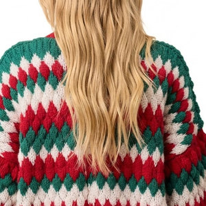 Vêtements d'hiver, hauts en tricot pour femmes, design personnalisé multicolores, prix abordable, hauts en tricot pour femmes - Product Image 4