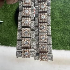 Reloj Inteligente de Lujo con Cristal Mecánico de Moissanita, Probador de Diamantes, Bisel de Acero Inoxidable para Hombre, Estilo Rapero, Diamantes VVS - Product Image 2