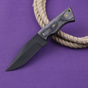 Cuchillo de Pescador Nórdico de Acero al Carbono con Recubrimiento en Polvo, Hoja Fija de Punta Caída, Grado Industrial, Mango de Madera Pakka, OEM Personalizado - Product Image 3