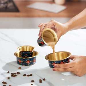 Ensemble de Dabara en laiton vintage portable et réutilisable, panier filtrant manuel pour café et thé, accessoires de cuisine - Product Image 6