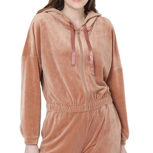 Conjunto Deportivo de Manga Larga, Nuevo Estilo, Transpirable, de Algodón, para Entrenamiento, con Cuello Alto y Cierre, para Mujer - Product Image 1