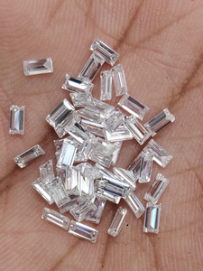 Diamants de laboratoire en vrac, taille baguette conique, forme étoile Melle Eleven, pour la fabrication de bijoux, couleur E, clarté VVS-VS, très bonne qualité BG 2-6 MM - Product Image 3