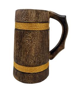 Taza Grande de Madera Premium, Taza de Madera Pulida de Gran Tamaño, Logotipo Personalizado, Jarra de Madera Hecha a Mano, Taza para Beber Ecológica - Product Image 1