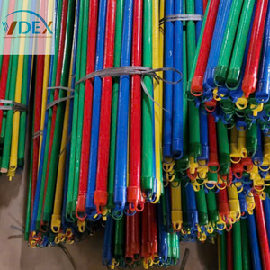 Escoba con tapa colgante y revestimiento de PVC, fácil de usar con extremo giratorio, rosca italiana - Product Image 5