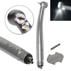 หัวกรอฟันความเร็วสูงแบบ LED 4/2 รู พร้อม E-generator หัวมาตรฐาน ระบบฉีดน้ำสามทาง ปุ่มกด สำหรับงานทันตกรรม/โรเตอร์ - Product Image 6
