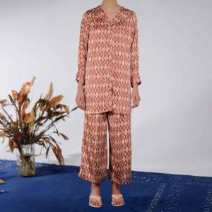 2PC Digital Printed Silk Suit PW4089 Shamouse Turning Tool - Product Image 4