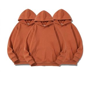 Custom Men's Oversized Streetwear <b>Hoodies</b> Sweatshirts 430gsm Heavyweight Pullover 3D Embroidery Print Silver Fox Faux Fur <b>String</b> - Product Image 5