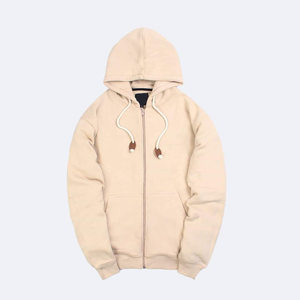 Sweat-shirt à capuche surdimensionné en coton doublé à carreaux, personnalisé, en molleton, à manches longues, pour l'hiver - Product Image 2