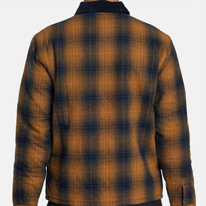 Wholesale <b>Men's</b> High Quality Eco-Friendly Windproof Winter <b>Flannel</b> Hooded Casual Plaid Streetwear <b>Jacket</b> - Product Image 5