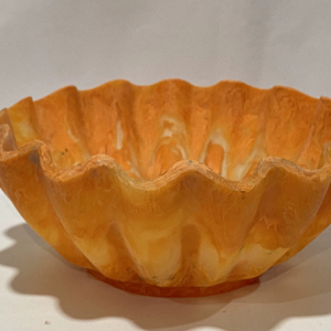 Tazón de Resina Verde Claro con Textura de Venus, Estilo Última Moda, para Servir Frutas y Ensaladas, Ideal para Fiestas, Empaquetado en Cartón - Product Image 1