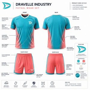 Uniforme de Fútbol Premium para Hombre, Sublimado Personalizado, Conjunto Deportivo de Futsal Transpirable, Camiseta y Pantalones Cortos de Fútbol, Ropa de Equipo - Product Image 6