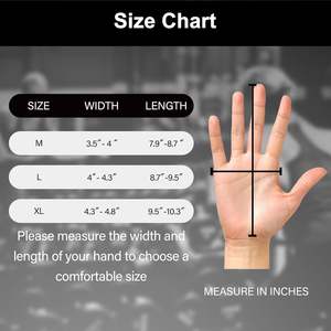 Gants de musculation respirants avec support pour les poignets, pour la salle de sport, l'exercice, l'entraînement et la remise en forme, sans doigts - Product Image 6