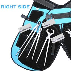 Kit Profesional de Herraje para Caballos con Extractor de Clavos, Martillo, Pinza de Acero, Herramienta para Remover Clavos y Delantal de Herrador - Product Image 5