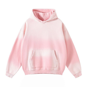 100%Cotton Sun Faded Hoodie Premium Quality Street Fashion Sweatshirt Hoodies Sweaters <b>Clothes</b> Men Embroidery - Product Image 3