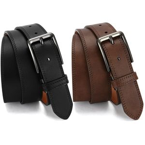 Cinturón de Cuero Genuino de Marca de Moda, Nuevo Estilo, para Jeans, Cinturón de Cuero para Hombre, de Lujo, Personalizable - Product Image 2