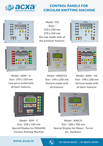 Panneau de commande spécial pour machines HMI comme les machines à tricoter circulaires Mayer, Terrot et Pailung - KMC21 par Acxa - Product Image 6