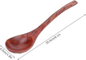 Cuillère à thé en bois finition naturelle, cuillère à café, sucre, sel, légère, écologique, outil de cuisine pour la maison et le café - Product Image 5