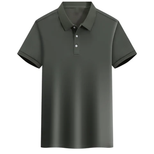 Chemise en coton tricoté à manches courtes pour homme, design tendance, de haute qualité, style décontracté pour la rue - Product Image 2
