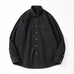 Camisas de Manga Larga Tejidas de Alta Calidad al por Mayor para Hombre, Camisas Vaqueras para Hombre, Camisas de Vestir Vaqueras para Hombre - Product Image 4