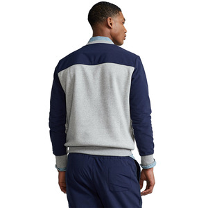 Pull sport en molleton personnalisé pour homme, coupe classique, confortable et chaud, col en V, polyester/coton, écologique, vente en gros - Product Image 3