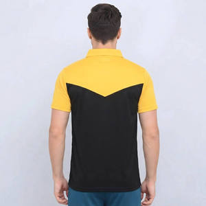 เสื้อยืดผู้ชายสีเหลืองดำ คุณภาพสูง ปี 2026 ผ้าฝ้ายเนื้อดี แขนสั้น พิมพ์ลายโลโก้ด้านหน้า สวมใส่สบาย ทรงปกติ - Product Image 2