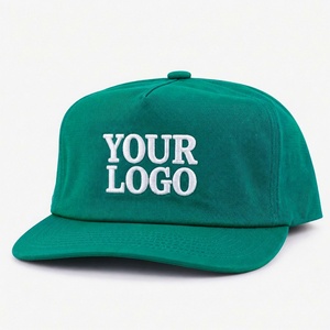 Casquette de baseball Oxford 5 panneaux brodée sur mesure, non structurée, profil haut, coupe carrée, style sportif, tendance, décontractée, streetwear - Product Image 3