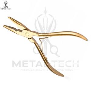 Pinzas para Extensiones de Cabello Ligeras de Color Dorado, Cómodas para Sesiones de Peinado Prolongadas, Pinzas Multiusos Ajustables para Extensiones de Cabello - Product Image 3