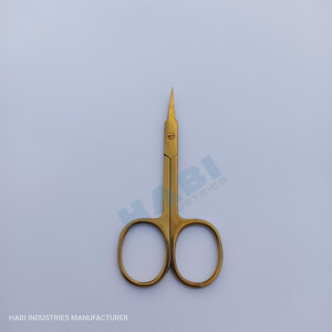 Customized Stainless Steel Curved Blade <b>Cuticle</b> <b>Scissors</b> & Manicure Shears Right-Handed Wholesale Suppliers Dead Skin Remover - Product Image 4