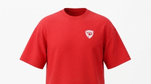 เสื้อยืดคอกลมแขนสั้นสีแดงทรงปกติสำหรับผู้ชาย ผ้าเจอร์ซีย์ถัก 100% ผ้าฝ้าย สีพื้น น้ำหนัก 180 กรัม ป้องกันขนร่วง ระบายอากาศได้ดี - Product Image 1