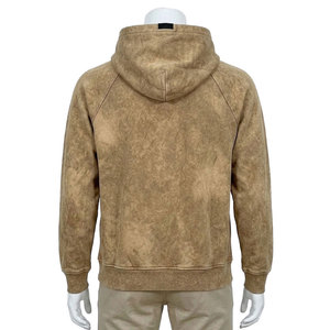 Sudadera con Capucha para Hombre, 100% Algodón, Manga Raglán, Color Sólido, con Bolsillo, Estilo Casual Otoñal, Corte Regular, Tejido Lavado - Product Image 2