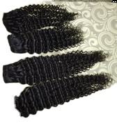 Extensiones de cabello indio sin procesar virgen negro de Grado Superior Paquete de cabello rizado alineado con cutícula natural cruda para mujeres - Product Image 6