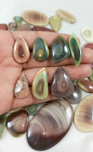 อัญมณีทรงหลังเบี้ยทรงหลวมแจสเปอร์ธรรมชาติสำหรับทำเครื่องประดับลวดเรกิจักระ - Product Image 3