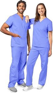 Ensemble de vêtements de travail médicaux personnalisés, tenue infirmière douce au toucher, haut et pantalon unisexes - Product Image 5