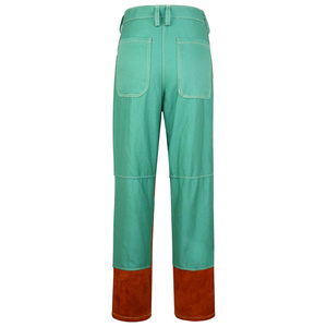 Pantalones de Soldadura de Cuero Vacuno de Primera Calidad, Resistentes al Fuego, para Trabajo Pesado y Bomberos, 500-1000C - Product Image 3