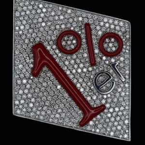 สร้อยคอสแตนเลสสีเงิน 1% ER ความยาว 24 นิ้ว ลายเรขาคณิต สไตล์ Outlaw One Percenter สำหรับผู้ชาย ได้รับการรับรอง - Product Image 3