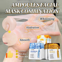 SADEOR Masque Réparateur Hydratant et Apaisant pour le Visage à l'Essence d'Or 24K Modèle N° SD51032 Emballage Sachet Commerce Extérieur Transfrontalier