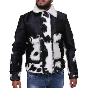 Veste en cuir de vache véritable pour homme, vêtement d'extérieur en cuir classique avec une construction durable, un ajustement confortable et un style polyvalent - Product Image 5