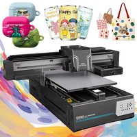 Impresora UV 3D Digital de Última Generación 6090 de Cama Plana con Cabezal de Impresión XP600 para Cuero, Vidrio, Azulejos, Acrílico, Madera, Metal - Impresora UV DTF A3