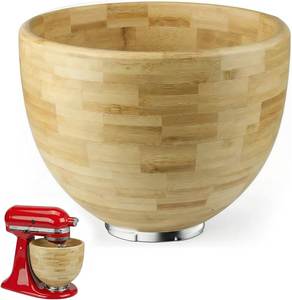 Bol de mélange en bois écologique KitchenAid pour table |   Design moderne fait main pour le Ramadan et les anniversaires |   Utilisation en intérieur, approvisionnement en gros - Product Image 2