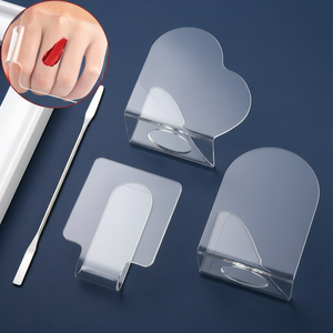 Paleta de Maquillaje Profesional de Acrílico Transparente, Placa de Mezcla de Gel para Uñas, Herramienta para Mezclar Base, Corrector y Pigmentos - Product Image 1