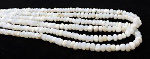 AAA Natural White <b>Opal</b> Raw Nugget Shape Beads 6-7 MM White <b>Opal</b> Tumble Nugget Beads 16 Inch Strand Natural White <b>Opal</b> Smooth - Product Image 6